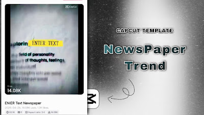 NewsPaper Trend CapCut Templates